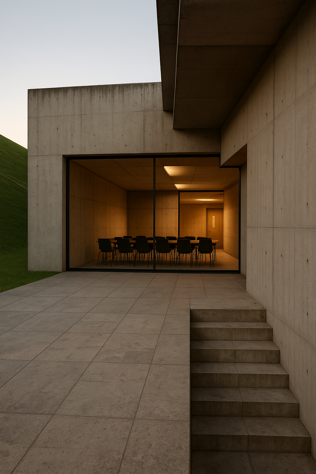 Public council and municipal building project by Pormenor Arquitectos: Luis Portas, Carlos Bessa, and José Soares